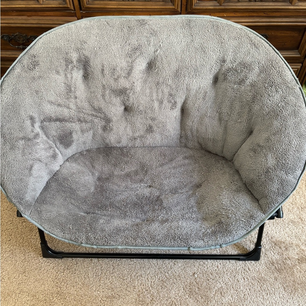 Cozy Gray Accent Chair 2 seater